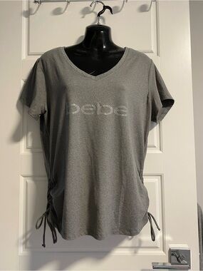 NWOT BEBE Rhinestone Top with Side Ties